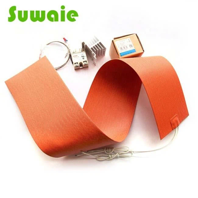 Flexible Silicone Rubber Heating Pad With Digital Display Thermostats